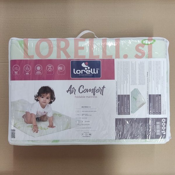 Zložljivo ležišče lorelli vreča za prenašanje air comfort bamboo