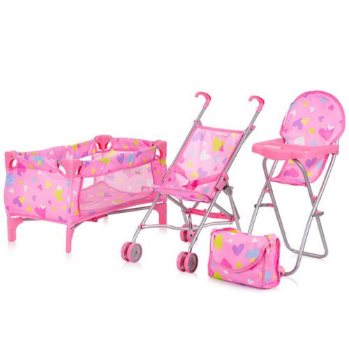 Komplet igrače za punčko izboljšuje otrokovo telesno koordinacijo in ustvarjajo občutek skrbi in odgovornosti. Primerno za otroke, starejše od 3 let. Izjemno lahek in zabaven komplet za igro za punčke - popolno darilo za vsako malo damo.